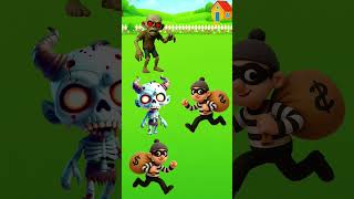 three thieves look alike 😲 #shorts #funny #cartoon #animation
