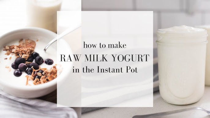 Raw Milk Yogurt Instant Pot Recipe an Easy Plain Whole Milk Yogurt •  Cultured Guru, Recipe