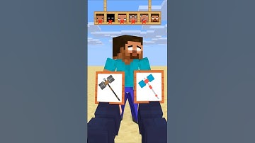 HELP Herobrine To Choose The Perfect Hammer #friendship #shorts #trending #anime