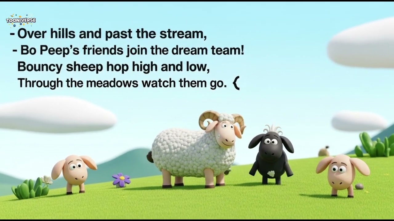 Little Bo Peep – Fun Kids Nursery Rhyme  Tooniverse