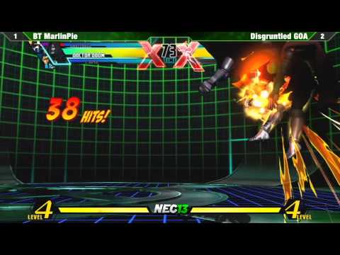 UMVC3 Top 8 BT MarlinPie vs Disgruntled GOA - NEC13 Tournament