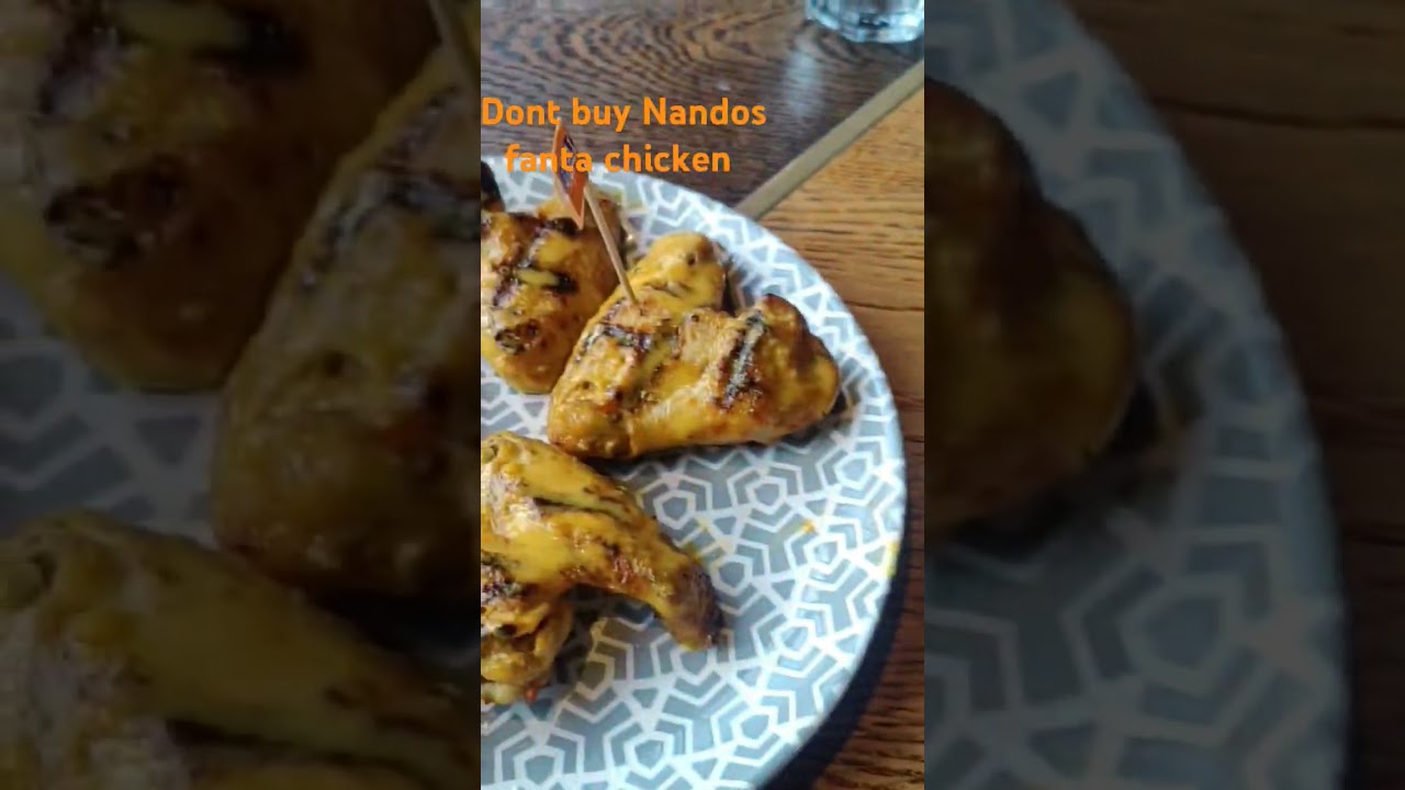 Nandos Fanta chicken wings its over rated and expensive 🫰