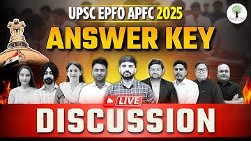 UPSC EPFO APFC CRT 2025| Complete paper Answer key with discussion | Success Tree