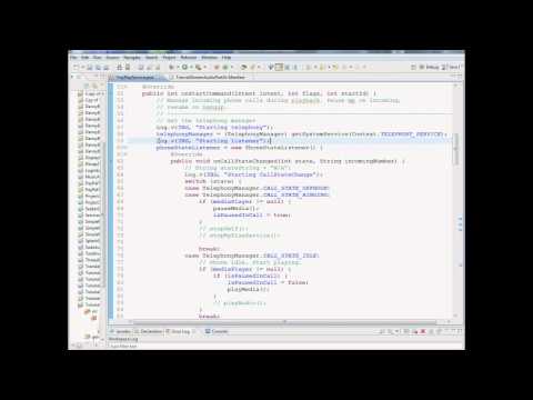 Android Tutorial 5 - Music in a service - Pausing for Incoming Phone Call