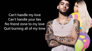 ZAYN ft. Nicki Minaj - No candle no light (lyrics)