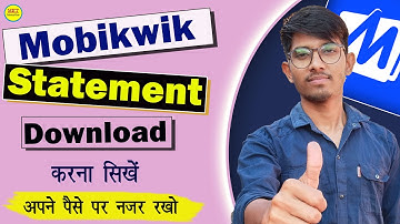 mobikwik payment statement kaise nikale |