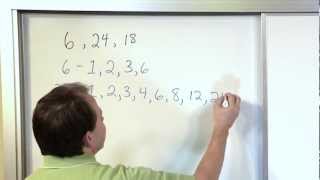Greatest Common Factor (GCF) of 3 Numbers - Math Tutorial
