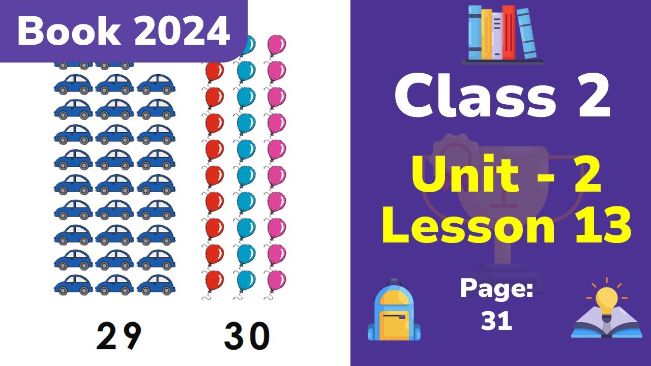 Class 2 English | Unit 2 | Lesson 13 | Numbers 26-30 (Book 2024) - YouTube