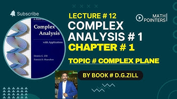 Complex Analysis 1 by Dennis G Zill Solutions||lec#12||Ch#1||Ex#1.1||Q#1|| #complexanalysis
