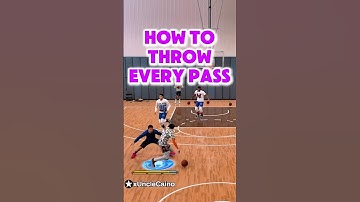 HOW TO THROW EVERY PASS ON NBA 2K25 #2k25 #basketballmoves #nba2k #2kcommunity