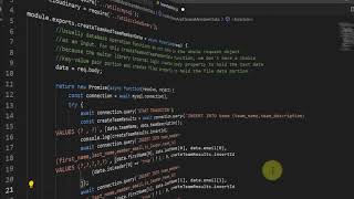 Quick guide on modifying the teamController.js and teamService.js screenshot 4