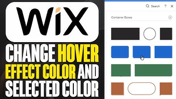 Change Hover Effect Color And Selected Color On Menu in WIX (2025)