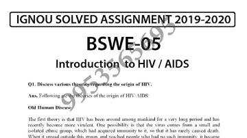 BSWE-5 Solved Assignment 2019-20