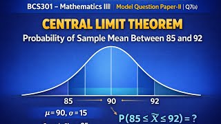 Central Limit Theorem – Calculate Sample Mean Probability | VTU Question Paper