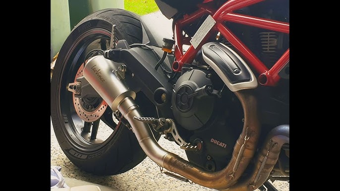 Leo Vince Lv-10 Stainless Steel  Slip-On Exhaust For Ducati Scrambler Icon  '15-19
