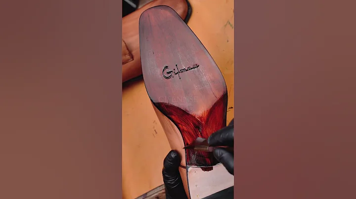 Gifennse Brown Derby Coloring Process | Handmade Leather Magic H #derby #shoes #handmade