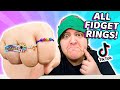 Trying ALL Viral TikTok Fidget Rings Mystery Box