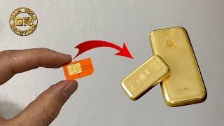 Gold Recovery From Cell Phone Sim Cards | Gold From Sim Cards | Gold Recovery