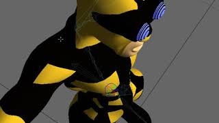 LightWave 8 Bee Man Character Setup