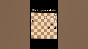 Black to play and win #chess #chesspuzzle