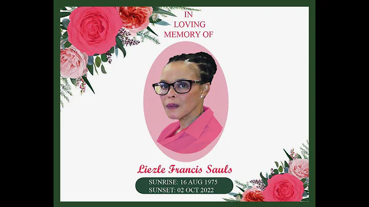 Funeral Service of the late  Liezle Francis Sauls ...