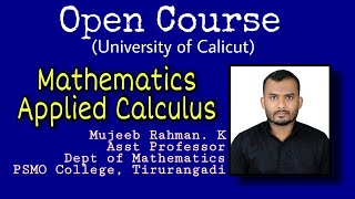 2 composition of functions | 5th Semester | Open Course | Applied Calculus |  | Calicut | MTS5D01