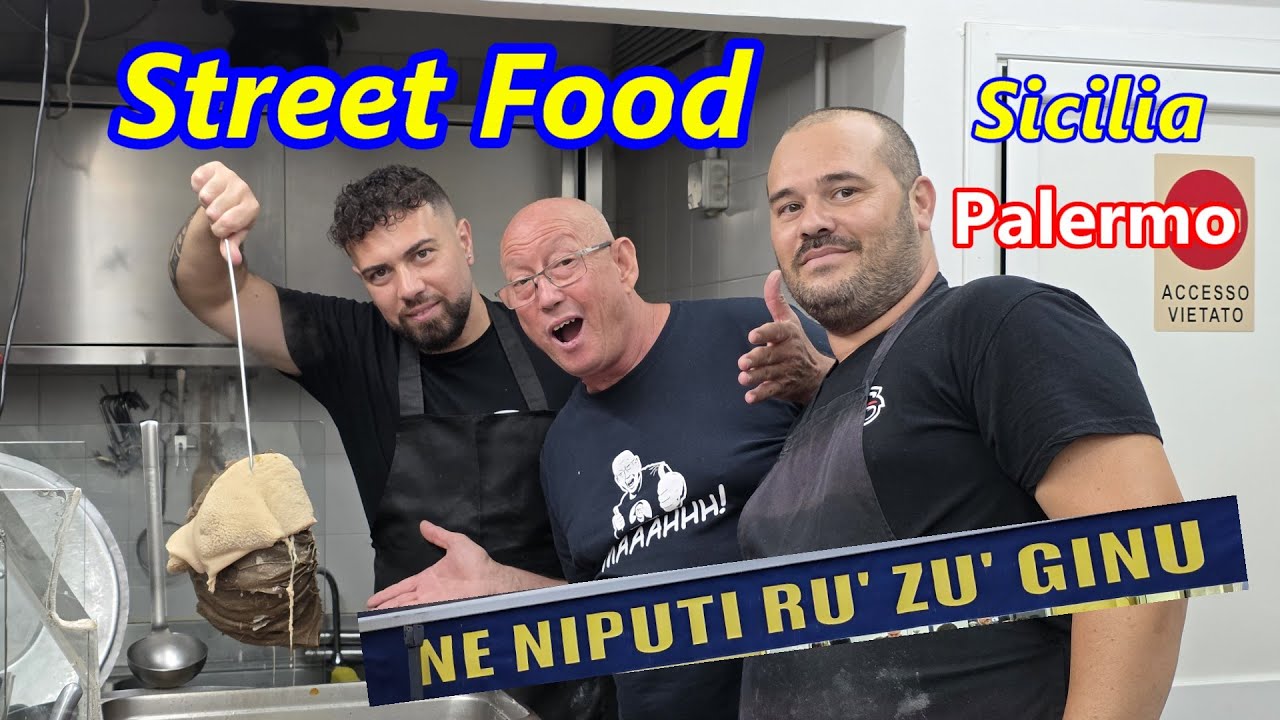 Oggi Street Food Ne Niputi Rù Zù Ginu. Palermo (Sicilia) 4K