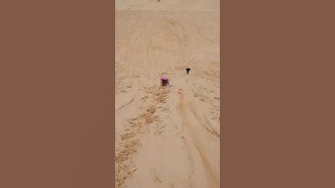 Trượt cát Mũi Né Phan Thiết - Trượt Xuống rồi Bò....Lên.