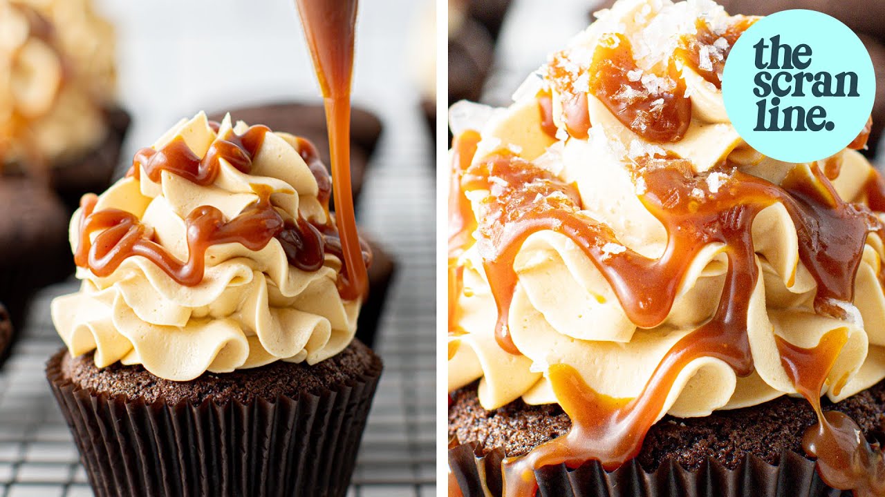 Salted Caramel Cupcakes The Scran Line YouTube