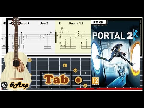 Guitar Tab - Want You Gone (Portal 2) OST Fingerstyle Tutorial Sheet Lesson #Anp