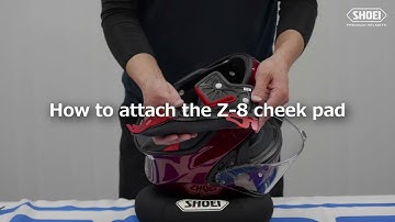 [ SHOEI Official ] How to remove and attach the Z-8/NXR2 cheek pads