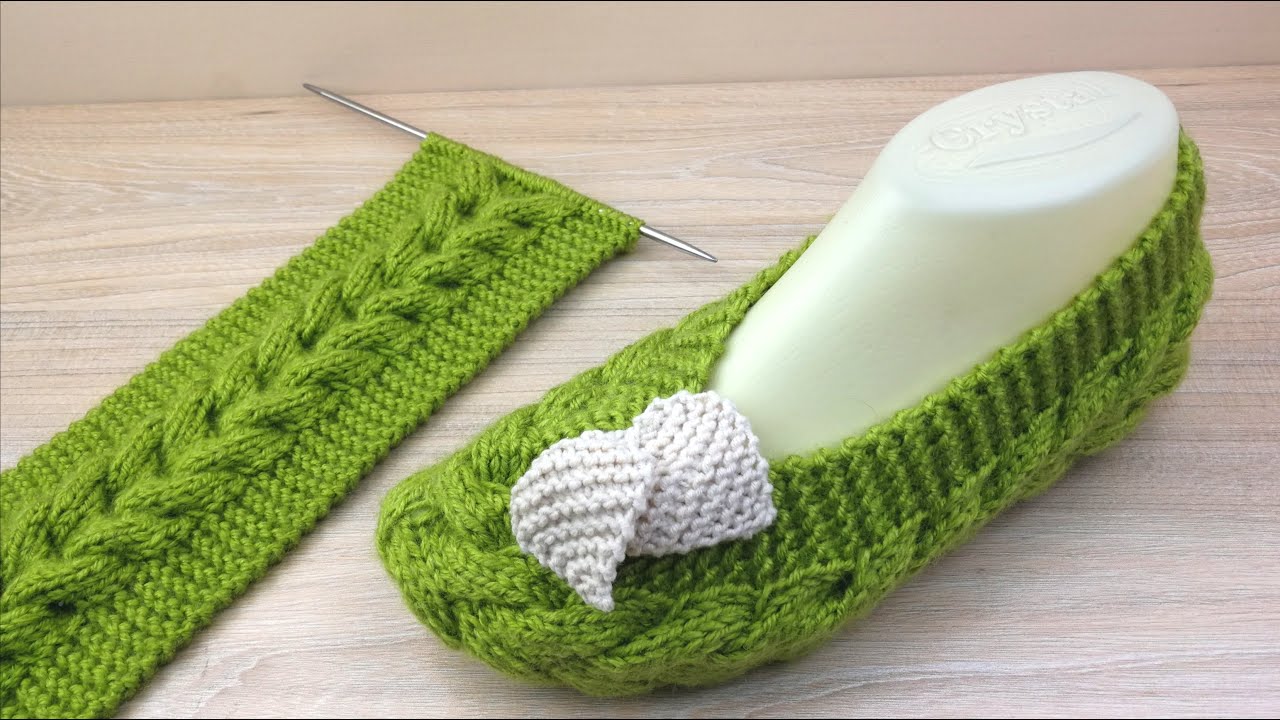 پاپوش فوق‌‌‌ العاده آسان و زیبا برای مبتدی‌ها🧦✔️✔️ دونه اناری dooneanari