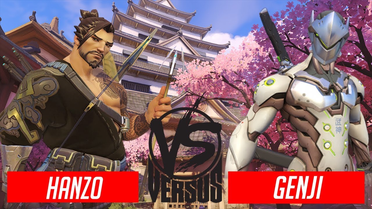 Hanzo vs Genji versus battle - YouTube