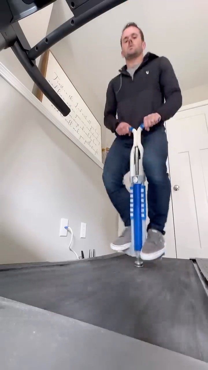 If people used pogo sticks instead of walked.