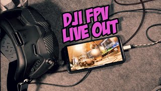 ☀ Видеовыход с очков DJI FPV. Замеряем задержку. [DJI FPV HD Live out]