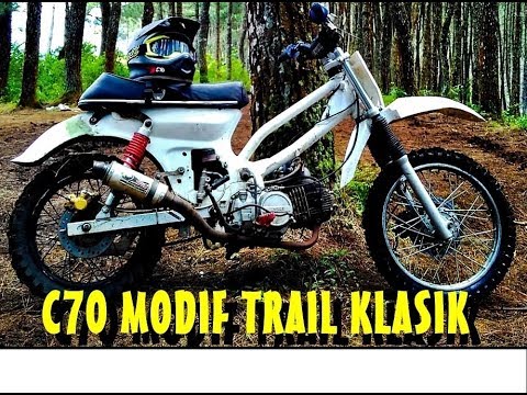  MODIFIKASI HONDA C70 TRAIL KLASIK PENCAKAR TANAH YouTube