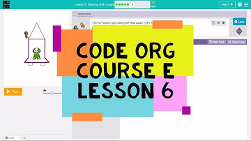 Code.org Course E Lesson 6 Drawing with Loops - Code org  Lesson 6 Answers