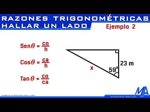 Razones trigonométricas | Hallar un LADO | Ejemplo 2