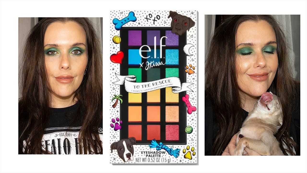 Elf x JKissa To The Rescue Palette. First impressions 🐶and 💄👄