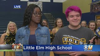 CBS 11 Pep Rally: Little Elm High School Students Take Over CBSDFW Instagram Cbs 11 Pep Rally That S A Wrap At Little Elm High School