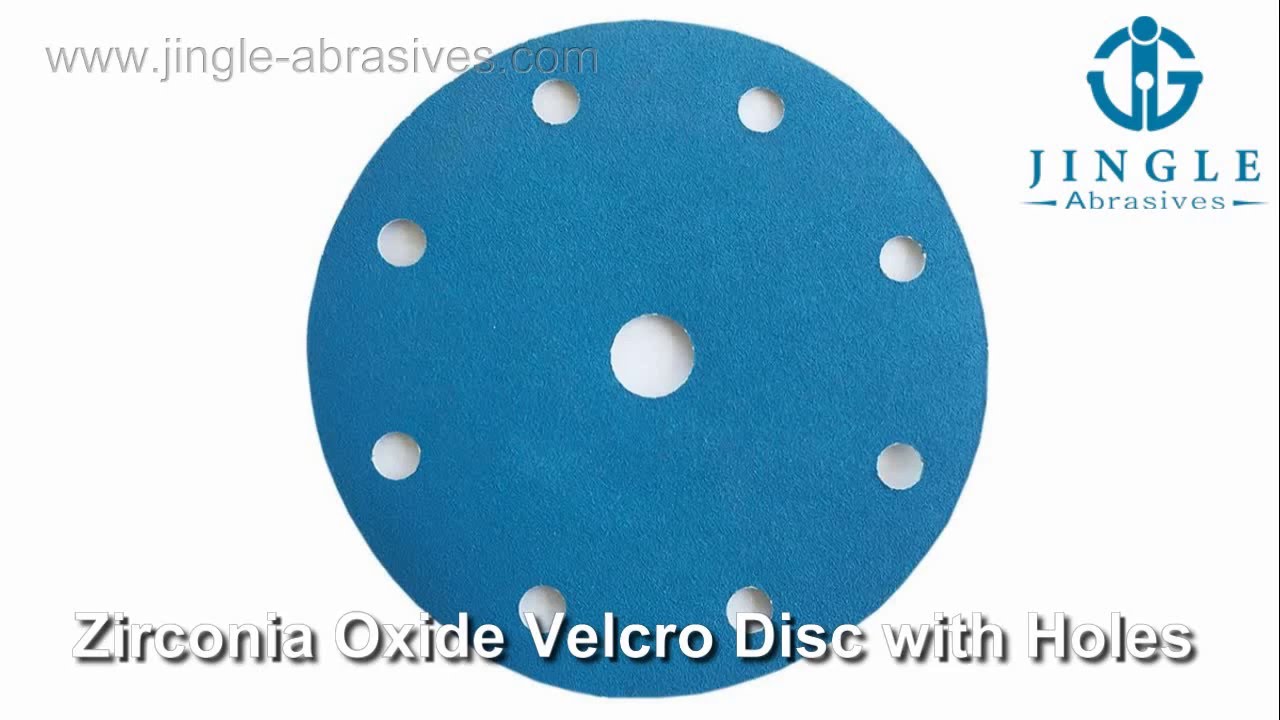 Zirconia Oxide Velcro Sanding Disc with Holes YouTube