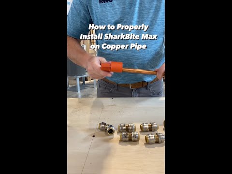 Video: Hur använder du sharkbite-beslag på koppar?