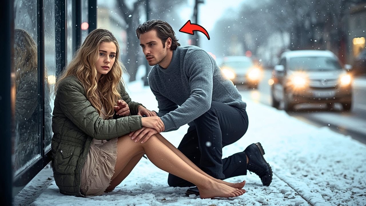 Podał kurtkę zmarzniętej kobiecie na przystanku — nie wiedział, że to prezes, która…