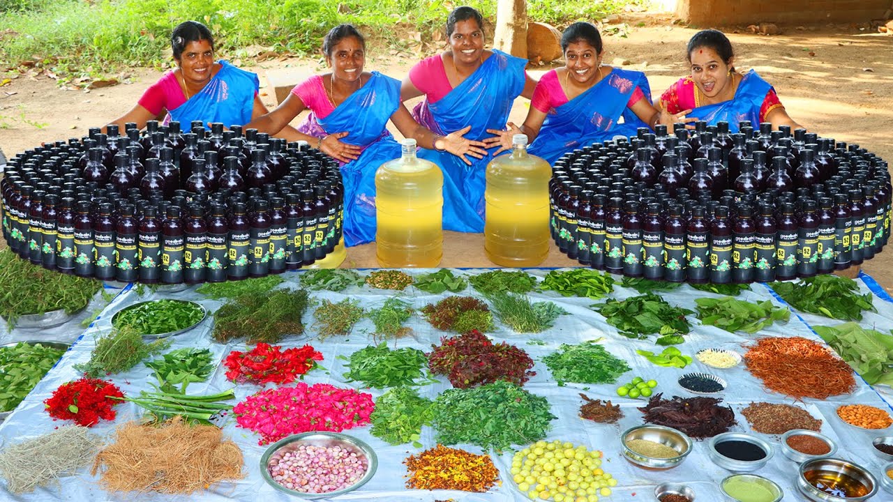 52 NATURAL HERBAL HAIR OIL | Homemade Hair Oil For Faster Hair for Growth, Strong & Dense Hair