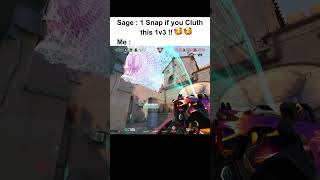 She : 1 Snap If you Clutch this 1v3 !!🥰🥰 Me : ...