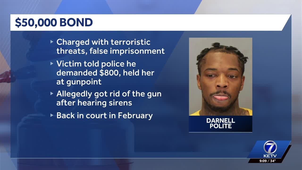 Judge sets bond for Omaha man accused of terroristic threats, false imprisonment