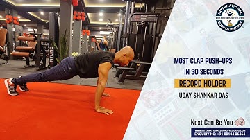 MOST CLAP PUSH UPS IN 30 SECONDS