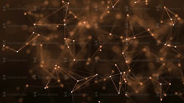 4k abstract loop futuristic geometrical background with lines and dots