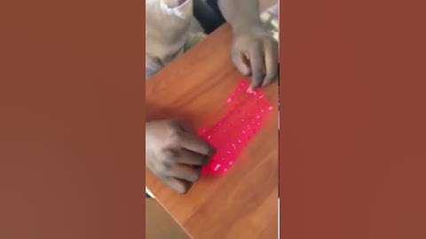 Toujoula Testing Laser Keyboard
