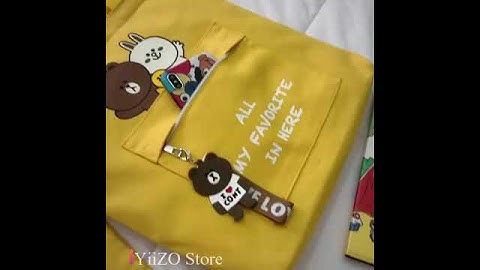 Túi vải hồng thời trang phong cách Hàn Quốc trẻ trung hiện đại